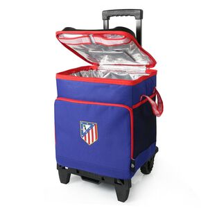 Nevera Con Carrito 50 Latas Azul y Rojo